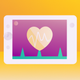 A stylized heart rate monitor app icon - ai app icon generator - app icon aesthetic - app icons