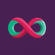 A stylized infinity symbol  app icon - ai app icon generator - app icon aesthetic - app icons