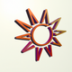A stylized sunburst with rays of light  app icon - ai app icon generator - app icon aesthetic - app icons