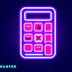 A sleek, minimalist calculator app icon - ai app icon generator - app icon aesthetic - app icons