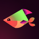 A cute, cartoon-style fish  app icon - ai app icon generator - app icon aesthetic - app icons