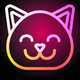 A cuddly and affectionate kitten  app icon - ai app icon generator - app icon aesthetic - app icons