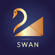 An elegant, graceful swan  app icon - ai app icon generator - app icon aesthetic - app icons