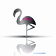 An elegant, poised flamingo  app icon - ai app icon generator - app icon aesthetic - app icons