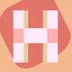 A retro-style letter H  app icon - ai app icon generator - app icon aesthetic - app icons