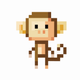 A curious monkey  app icon - ai app icon generator - app icon aesthetic - app icons