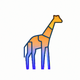 A regal, impressive giraffe  app icon - ai app icon generator - app icon aesthetic - app icons