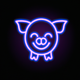 A playful, adorable piglet  app icon - ai app icon generator - app icon aesthetic - app icons