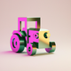 A sturdy, reliable tractor  app icon - ai app icon generator - app icon aesthetic - app icons