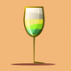 A detailed wine glass  app icon - ai app icon generator - app icon aesthetic - app icons