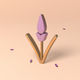 A fragrant lavender blossom with stem and leaves  app icon - ai app icon generator - app icon aesthetic - app icons