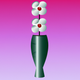 A tall and elegant vase with blooming flowers  app icon - ai app icon generator - app icon aesthetic - app icons