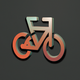 A bright, zippy city bike  app icon - ai app icon generator - app icon aesthetic - app icons