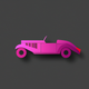 A vintage, cherry-red convertible car  app icon - ai app icon generator - app icon aesthetic - app icons