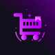 A minimalist shopping cart icon  app icon - ai app icon generator - app icon aesthetic - app icons