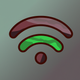 A stylized wifi symbol with signal bars  app icon - ai app icon generator - app icon aesthetic - app icons