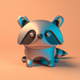 An adorable, cartoon-style raccoon  app icon - ai app icon generator - app icon aesthetic - app icons