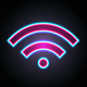 A stylized WiFi symbol with signal strength bars  app icon - ai app icon generator - app icon aesthetic - app icons