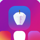 A minimalist apple core  app icon - ai app icon generator - app icon aesthetic - app icons