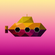 A sleek and ominous submarine  app icon - ai app icon generator - app icon aesthetic - app icons