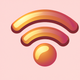 A stylized wifi signal icon  app icon - ai app icon generator - app icon aesthetic - app icons