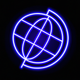 A stylized globe  app icon - ai app icon generator - app icon aesthetic - app icons