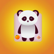 An adorable, cartoon-style panda  app icon - ai app icon generator - app icon aesthetic - app icons
