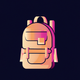 A minimalist backpack  app icon - ai app icon generator - app icon aesthetic - app icons