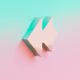 A AI-generated app icon of an arrows right left  in light sea green , rose quartz , teal , whitesmoke color scheme
