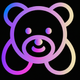 A cuddly, lovable teddy bear  app icon - ai app icon generator - app icon aesthetic - app icons