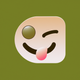 A saucy, winking smiley face  app icon - ai app icon generator - app icon aesthetic - app icons