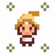 A AI-generated app icon of a elf in peach color and burnt sienna color and beige color and mauve color color scheme