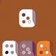 A stylized dice  app icon - ai app icon generator - app icon aesthetic - app icons