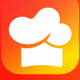 A AI-generated app icon of a chef hat in colorful color scheme