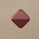 A AI-generated app icon of a diamond shape in maroon , dark khaki , gainsboro , burnt sienna color scheme