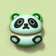 An adorable, cartoon-style panda  app icon - ai app icon generator - app icon aesthetic - app icons