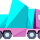 A towering 18-wheeler semi truck  app icon - ai app icon generator - app icon aesthetic - app icons
