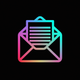A minimalist envelope with letter inside  app icon - ai app icon generator - app icon aesthetic - app icons