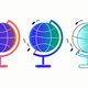 A minimalist globe icon with continents  app icon - ai app icon generator - app icon aesthetic - app icons