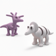 A playful, cartoon-style dinosaur  app icon - ai app icon generator - app icon aesthetic - app icons