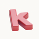 A crisp, clean letter K  app icon - ai app icon generator - app icon aesthetic - app icons