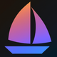 A graceful, elegant sailboat  app icon - ai app icon generator - app icon aesthetic - app icons