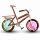 A fun, cartoon-style bicycle  app icon - ai app icon generator - app icon aesthetic - app icons