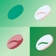 A minimalist coffee bean  app icon - ai app icon generator - app icon aesthetic - app icons