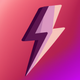 A stylized thunderbolt  app icon - ai app icon generator - app icon aesthetic - app icons