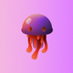 An intriguing, mesmerizing jellyfish  app icon - ai app icon generator - app icon aesthetic - app icons