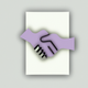 a paper contract with hand shaking app icon - ai app icon generator - app icon aesthetic - app icons