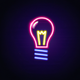 A minimalist lightbulb  app icon - ai app icon generator - app icon aesthetic - app icons