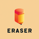 A minimalist pencil eraser  app icon - ai app icon generator - app icon aesthetic - app icons