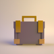 A stylized briefcase with a handle  app icon - ai app icon generator - app icon aesthetic - app icons